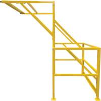Mezzanine Safety Gate, 70" L x 77" H, 78" Raised, Yellow Brunswick Fyr & Safety