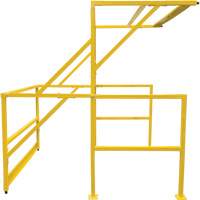 Mezzanine Safety Gate, 70" L x 77" H, 78" Raised, Yellow Brunswick Fyr & Safety
