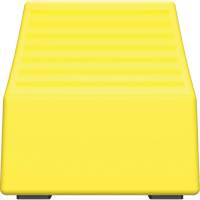 Cale de roue ultra-robuste pour l'exploitation mini&egrave;re Checkers Safety sans support, PEHD, Jaune, 14-1/2" la x 17-1/2" p x 16" h Brunswick Fyr & Safety
