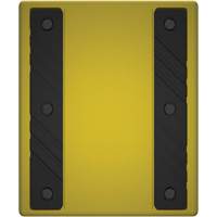 Cale de roue ultra-robuste pour l'exploitation mini&egrave;re Checkers Safety sans support, PEHD, Jaune, 14-1/2" la x 17-1/2" p x 16" h Brunswick Fyr & Safety