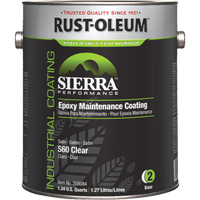 Rev&ecirc;tement dentretien &eacute;poxydique &agrave; base deau Sierra S60 Partie 2 Couche de fond, Gallon, Transparent Brunswick Fyr & Safety