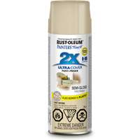 Peinture &agrave; pouvoir couvrant &eacute;lev&eacute; Painter's Touch, Blanc bisque d'ivoire, Semi-brillant, Canette a&eacute;rosol Brunswick Fyr & Safety