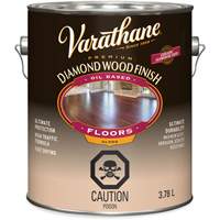 Enduit pour plancher &agrave; fini diamant pour bois Varathane, 3,78 L, Transparent, Brillant Brunswick Fyr & Safety
