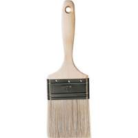 Pinceau pour murs et moulures One Coat, Soie blanche, Manche Bois, Largeur de 3" Brunswick Fyr & Safety