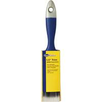 Quick Solutions Trim Brush, Polyester, Plastic Handle, 1-1/2" Width Brunswick Fyr & Safety