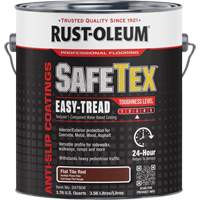 Rev&ecirc;tement d'acrylique SafeTex Easy-Tread, 1 gal., &agrave; l'eau, Plat/Textur&eacute;, Rouge Brunswick Fyr & Safety