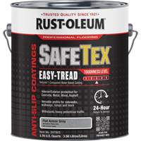 Rev&ecirc;tement d'acrylique SafeTex Easy-Tread, 1 gal., &agrave; l'eau, Plat/Textur&eacute;, Gris Brunswick Fyr & Safety