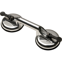 Manually Operated Hand Vacuum Cups - Double Handcup, 66 lbs. Capacity, 4-5/8", Lever, 13" Handle Length Brunswick Fyr & Safety