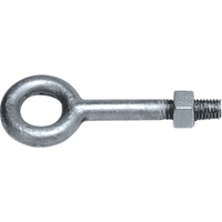 Eye Bolts, 5/8" Dia., 12" L, Galvanized, 3500 lbs. (1.75 tons) Capacity Brunswick Fyr & Safety