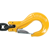 Chain Slings, 80 Chain, Double Legs, Oblong & Grab Hooks, 5/8" x 5' Brunswick Fyr & Safety