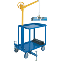 Tall Industrial Lifting Device with Mobile Cart, 500 lbs. (0.25 tons) Capacity Brunswick Fyr & Safety