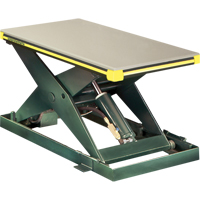 Table &eacute;l&eacute;vatrice hydraulique &agrave; ciseaux Backsaver, Acier, 24" la x 48" lo, Capacit&eacute; 2000 lb Brunswick Fyr & Safety