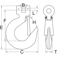 Crochet &agrave; manille avec clapet - calibre 70 Brunswick Fyr & Safety