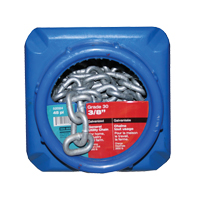 Chaînes galvanis&eacute;es par immersion &agrave; chaud, Acier au carbone, 3/8" x 45' (13,7 m) l, Calibre 30, Charge d'utilisation 2650 lb (1,325 tonne) Brunswick Fyr & Safety