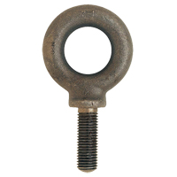 Eye Bolt, 54 mm Dia., 38 mm L, Uncoated Natural Finish, 2266 lbs. (1.133 tons) Capacity Brunswick Fyr & Safety