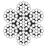 Wire Rope Cable, 100' (30.5 m) x 3/32", 1000 lbs. (0.5 tons), Galvanized Brunswick Fyr & Safety