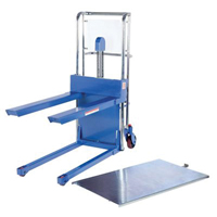Hefti-Lift Load Stacker, Foot Pump Operated, 400 lbs. Capacity, 44" Max Lift Brunswick Fyr & Safety