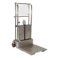 Hefti-Lift Load Stacker, Foot Pump Operated, 450 lbs. Capacity, 45-5/8" Max Lift Brunswick Fyr & Safety