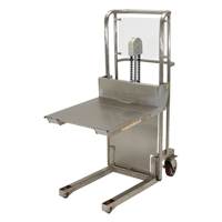 Hefti-Lift Load Stacker, Foot Pump Operated, 450 lbs. Capacity, 45-5/8" Max Lift Brunswick Fyr & Safety