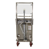 Hefti-Lift Load Stacker, Foot Pump Operated, 450 lbs. Capacity, 45-5/8" Max Lift Brunswick Fyr & Safety