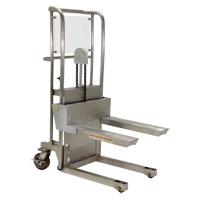 Hefti-Lift Load Stacker, Foot Pump Operated, 450 lbs. Capacity, 45-5/8" Max Lift Brunswick Fyr & Safety