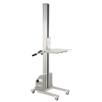 Quick Lift Stacker, Electric Operated, 125 lbs. Capacity, 72" Max Lift Brunswick Fyr & Safety