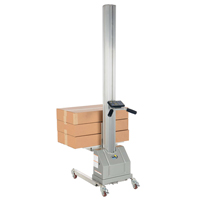 Quick Lift Stacker, Electric Operated, 125 lbs. Capacity, 72" Max Lift Brunswick Fyr & Safety