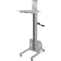 Quick Lift Stacker, Electric Operated, 175 lbs. Capacity, 57" Max Lift Brunswick Fyr & Safety