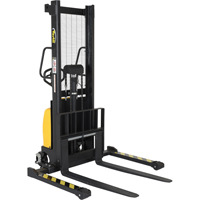 Fork Lift Stacker, Electric Operated, 2000 lbs. Capacity, 63" Max Lift Brunswick Fyr & Safety