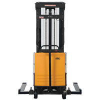 Fork Lift Stacker, Electric Operated, 2000 lbs. Capacity, 118" Max Lift Brunswick Fyr & Safety