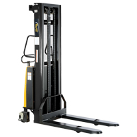 Fork Lift Stacker, Electric Operated, 2000 lbs. Capacity, 118" Max Lift Brunswick Fyr & Safety