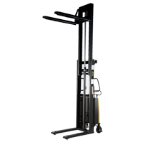 Fork Lift Stacker, Electric Operated, 2000 lbs. Capacity, 118" Max Lift Brunswick Fyr & Safety
