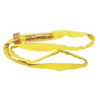 Polyester Round Sling, Yellow, 2-1/2" W x 3' L, 9000 lbs. Vertical Load LW150 | Brunswick Fyr & Safety