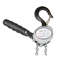 Mini Lever Hoist, 5' Lift, 500 lbs. (0.25 tons) Capacity, Zinc Plated Chain Brunswick Fyr & Safety