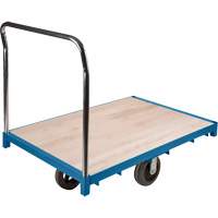 Chariot &agrave; plateforme robuste, 48" lo x 24" la x Capacit&eacute; 2000 lb, Roues en Caoutchouc Brunswick Fyr & Safety