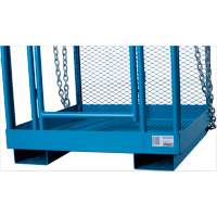Nacelle &eacute;l&eacute;vatrice pour travail en hauteur, 48" x 48" x 72" h, Capacit&eacute; de 1000 lb, Acier Brunswick Fyr & Safety