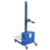Quick Lift Platform Stacker, Electric Operated, 175 lbs. Capacity, 57" Max Lift MF993 | Brunswick Fyr & Safety