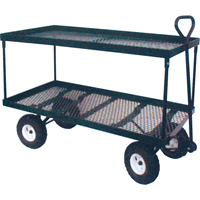 Double Deck Wagon, 24" W x 48" L, 600 lbs. Capacity MH239 | Brunswick Fyr & Safety