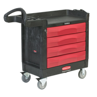 Trademaster™ Mobile Cabinets & Work Centres, 4 Drawers, 40-5/8" L x 18-7/8" W x 38-3/8" H, Black MH681 | Brunswick Fyr & Safety