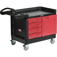 Trademaster™ Mobile Cabinets & Work Centres, 4 Drawers, 49" L x 26-1/4" W x 38" H, Black MH685 | Brunswick Fyr & Safety