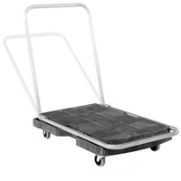 Utility Platform Truck, 30-1/2" L x 20-1/2" W, 250 lbs. Cap., Rubber Wheels Brunswick Fyr & Safety