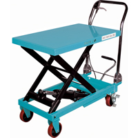 Heavy-Duty Hydraulic Scissor Lift Table, 32" L x 19-3/4" W, Steel, 660 lbs. Capacity MJ519 | Brunswick Fyr & Safety