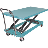 Heavy-Duty Hydraulic Scissor Lift Table, 63" L x 31-7/8" W, Steel, 1100 lbs. Capacity MJ522 | Brunswick Fyr & Safety