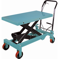 Heavy-Duty Hydraulic Scissor Lift Table, 39-3/8" L x 20-1/8" W, Steel, 1650 lbs. Capacity MJ523 | Brunswick Fyr & Safety
