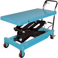Table élévatrice robuste à ciseaux hydraulique, 48" lo x 24" la, Acier, Capacité 1545 lb MJ526 | Brunswick Fyr & Safety