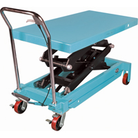 Table élévatrice robuste à ciseaux hydraulique, 48" lo x 24" la, Acier, Capacité 1545 lb MJ526 | Brunswick Fyr & Safety