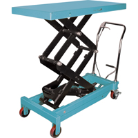 Heavy-Duty Hydraulic Scissor Lift Table, 48" L x 24" W, Steel, 1545 lbs. Capacity MJ526 | Brunswick Fyr & Safety