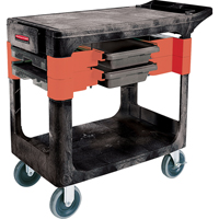 Maintenance Tool Cart, 2 Drawers, 38" L x 19-1/4" W x 33-3/8" H, Black MK744 | Brunswick Fyr & Safety