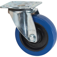 Blue Caster, Swivel, 5" (127 mm), Rubber, 400 lbs. (181 kg.) ML337 | Brunswick Fyr & Safety