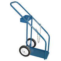 Gas Cylinder Carts, Semi-Pneumatic Wheels, 12" W x 16" L Base, 1000 lbs. Brunswick Fyr & Safety